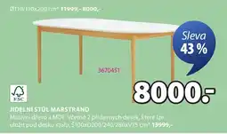 JYSK Jídelní stůl Marstrand nabídka