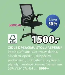 JYSK Židle k psacímu stolu Asperup nabídka