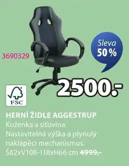JYSK Herní židle Aggestrup nabídka