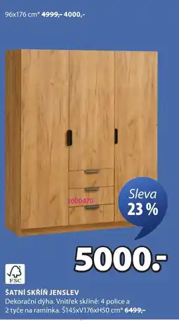 JYSK Šatní skříň Jenslev nabídka