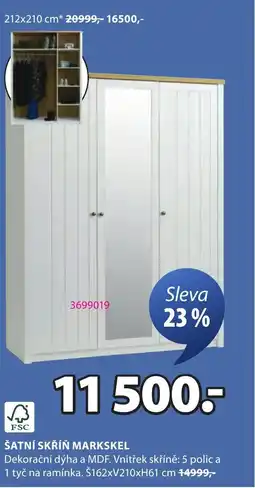 JYSK Šatní skříň Markskel nabídka