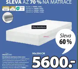 JYSK DREAMZONE® Pružinová matrace Esna GS25 nabídka