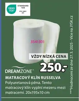 JYSK DREAMZONE® Matracový Klín russelva nabídka