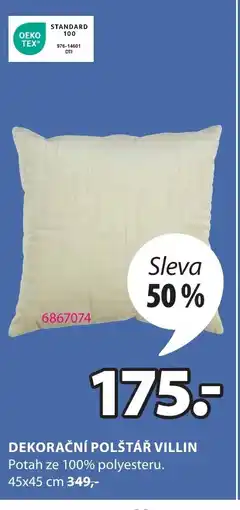 JYSK Dekorační polštář Villin nabídka