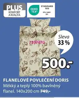 JYSK Flanelové povlečení Doris nabídka
