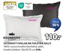 JYSK Saténový povlak na polštář Sally nabídka