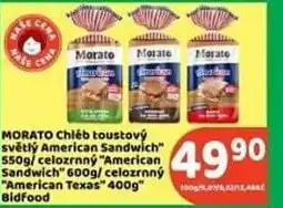 Brněnka MORATO Chléb toustový světlý American Sandwich nabídka