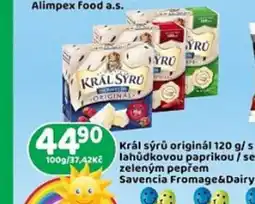 Král sýrů originál / s lahůdkovou paprikou / se zeleným pepřem
