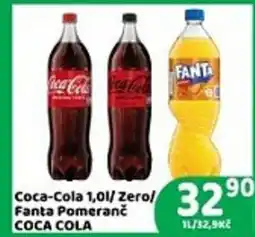 Brněnka Coca-Cola 1,01/Zero/ Fanta Pomeranč COCA COLA nabídka