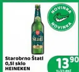 Brněnka Starobrno Štatl 0,51 sklo HEINEKEN nabídka