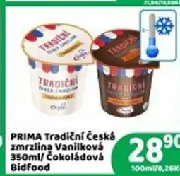 Brněnka PRIMA Tradiční Česká zmrzlina Vanilková nabídka