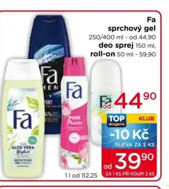 TOP drogerie Fa sprchový gel nabídka