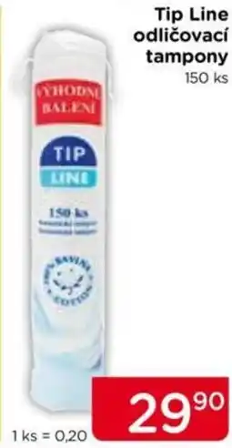 Tip Line odličovací tampony 150 ks