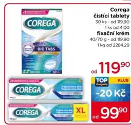 TOP drogerie Corega čistící tablety nabídka
