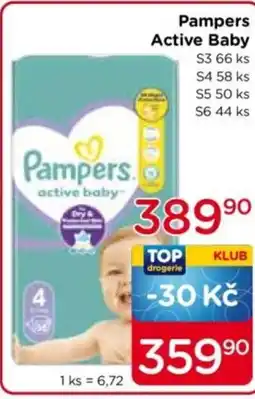 TOP drogerie Pampers Active Baby nabídka