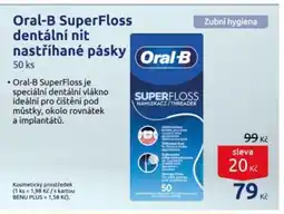 Benu Oral-B SuperFloss dentální nit nastříhané pásky nabídka