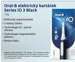 Benu Oral-B elektrický kartáček Series iO 3 Black nabídka