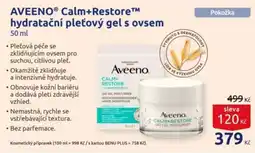 Benu AVEENO® Calm+Restore™ hydratační pleťový gel s ovsem nabídka