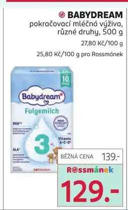 Rossmann BABYDREAM nabídka