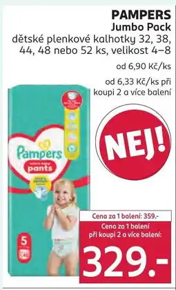 Rossmann PAMPERS Jumbo Pack nabídka