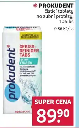 Rossmann PROKUDENT čisticí tablety nabídka