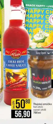 Jip Thajská omáčka hot chilli sweet chilli 700 ml L nabídka