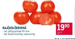 Makro Rajčata červená nabídka