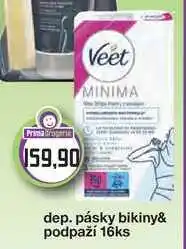 Prima Drogerie Veet depilační pásky bikiny& podpaží 16ks nabídka