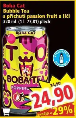 Norma Boba Cat Bubble Tea nabídka