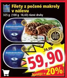 Norma Filety z pečené makrely v nálevu nabídka