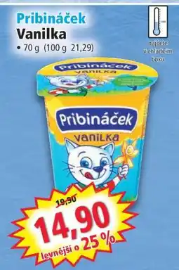 Norma Pribináček vanilka nabídka