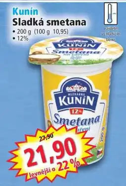Norma Kunín Sladká smetana nabídka