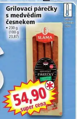 Norma Grilovací párečky s medvědím česnekem nabídka