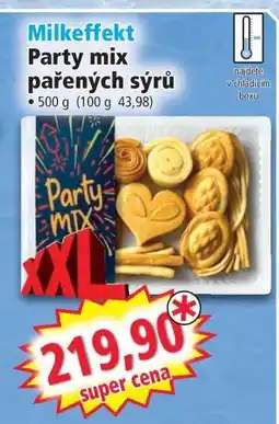 Norma Milkeffekt Party mix pařených sýrů nabídka