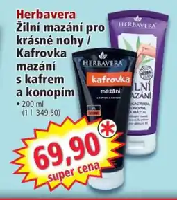Norma Herbavera Žilní mazání pro krásné nohy / Kafrovka mazání s kafrem a konopím nabídka