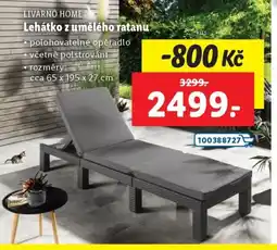 Lidl LIVARNO HOME Lehátko z umělého ratanu nabídka