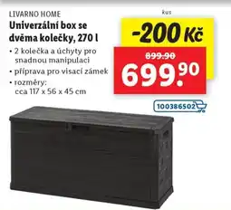 Lidl LIVARNO HOME Univerzální box se dvěma kolečky nabídka