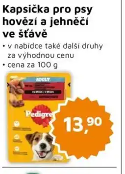 Můjobchod Kapsička pro psy hovězí a jehněčí ve šťávě nabídka