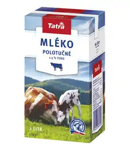 Lidl Tatra trvanlivé mléko polotučné 1,5 % (kvádr) nabídka