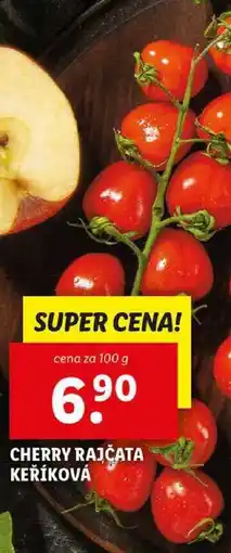 Lidl CHERRY RAJČATA KEŘÍKOVÁ, cena za 100 g nabídka