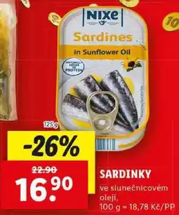 Lidl SARDINKY, 125 g nabídka