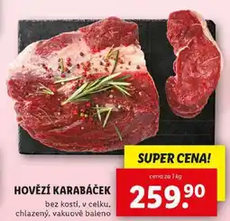 Lidl HOVĚZÍ KARABÁČEK, cena za 1 kg nabídka