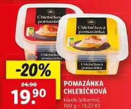 Lidl POMAZÁNKA CHLEBÍČKOVÁ, 150 g nabídka