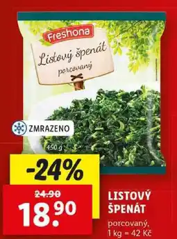 Lidl LISTOVÝ ŠPENÁT, 450 g nabídka