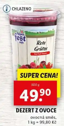 Lidl DEZERT Z OVOCE, 500 g nabídka
