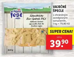 Lidl VAJEČNÉ ŠPECLE, 500 g nabídka