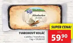Lidl TVAROHOVÝ KOLÁČ, 500 g nabídka