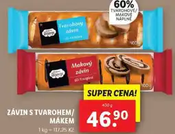 Lidl ZÁVIN S TVAROHEM/MÁKEM, 400 g nabídka