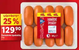 Lidl Farmářské špekáčky, 1 kg nabídka