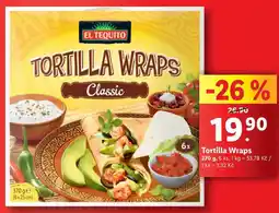 Lidl Tortilla Wraps, 370 g nabídka